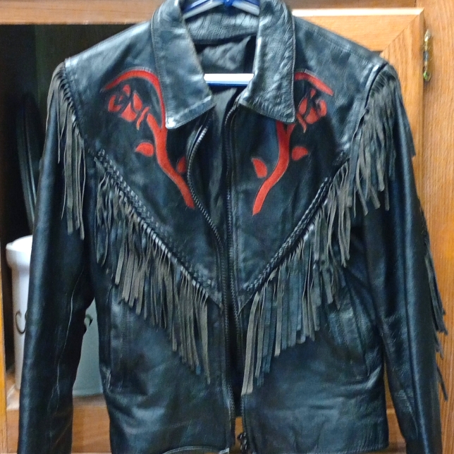 Vintage Women's Winter Biker Jacket Leather Coat